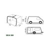 Aufblasbares Sonnensegel für Wohnwagen Skia 300 Aerocamping Brunner Angebot