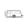 Aufblasbares Sonnensegel für Wohnwagen Skia 300 Aerocamping Brunner Rabatte