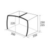 Aufblasbares Sonnensegel für Wohnwagen Skia 300 Aerocamping Brunner Katalog