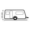Aufblasbares Sonnendach für Wohnwagen und Wohnmobil Skia 400 Aerocamping Brunner Sales