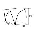 Aufblasbares Sonnendach für Van Minibus 260x200 Rhombus Brunner Sales