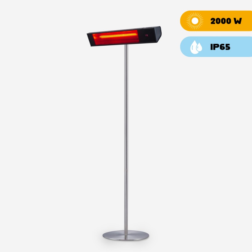 Infrarot-Heizstrahler 2000W mit Standfuß für den Außenbereich Karst High Aktion Infrarot-Heizstrahler 2000W mit Standfuß für den Außenbereich Karst High Aktion