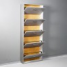 Hohe Schuhschrank Eingang 5 Türen 15 Paar Schuhe grau KimShoe 5SG Rabatte