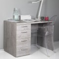 Moderner Büroschreibtisch 4 Schubladen Smartworking grau KimDesk GS Aktion