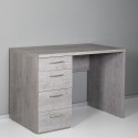 Moderner Büroschreibtisch 4 Schubladen Smartworking grau KimDesk GS Sales