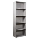 Hohe graue Büro-Wohnzimmer-Bibliothek, 5 Fächer, verstellbare Regalböden, Kbook 5GS Angebot