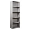 Hohe graue Büro-Wohnzimmer-Bibliothek, 5 Fächer, verstellbare Regalböden, Kbook 5GS Angebot