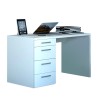 Moderne weiße Schreibtisch mit 4 Schubladen für Homeoffice 110x60 KimDesk WS Angebot