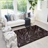 Rechteckiger Teppich braun mit Zebramuster für Wohnzimmer Double MAR007 Aktion
