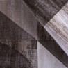 Moderner rechteckiger Teppich geometrisch braun Wohnzimmer Double MAR009 Angebot