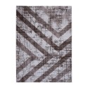 Designteppich geometrischer Stil rechteckig weiß braun Double MAR010 Verkauf