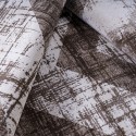 Rechteckiger Designteppich im geometrischen Stil, weiß braun, Double MAR010 Angebot