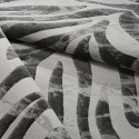 Moderner rechteckiger Teppich mit grauem und schwarzem Zebramuster Double GRI006 Angebot