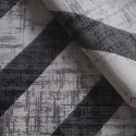Moderner rechteckiger Teppich mit geometrischem Design in Grau und Schwarz Double GRI008 Angebot