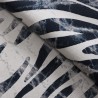 Moderner rechteckiger Teppich mit zebramuster in Grau und Hellblau Double BLU003 Angebot
