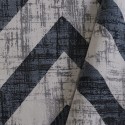 Rechteckiger Wohnzimmerteppich, geometrisches Design, Kurzflor Double BLU004 Angebot