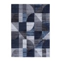 Moderner geometrischer Teppich rechteckig in Blau Grau Double BLU005 Verkauf