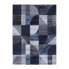 Moderner geometrischer Teppich rechteckig in Blau Grau Double BLU005 Verkauf