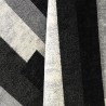 Moderner Teppich geometrisches Design Kurzflor Grau Weiß Schwarz GRI224 Angebot