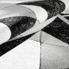 Moderner geometrischer Design-Teppich rechteckig Grau Weiß Schwarz GRI229 Angebot