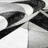 Rechteckiger Teppich mit modernem geometrischen Design grau weiß schwarz GRI229 Angebot