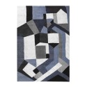 Rechteckiger Teppich in geometrischem Stil, modernes Design für Wohnzimmer, BLU019 Verkauf