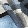 Rechteckiger Teppich in geometrischem Stil, modernes Design für Wohnzimmer, BLU019 Angebot