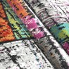 Moderner abstrakter Teppich, mehrfarbig, rechteckig, Kurzflor MUL438 Angebot