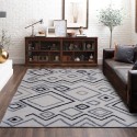 Moderner rechteckiger Shaggy-Teppich mit langem Flor, antiallergen BIA003 Aktion