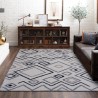 Moderner rechteckiger Shaggy-Teppich mit langem Flor, antiallergen BIA003 Aktion