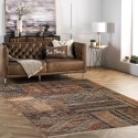 Rechteckiger Teppich im ethnischen Stil, bunt, für Wohnzimmer und Küche KILI02 Aktion