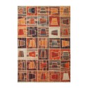 Rechteckiger Wohnzimmerteppich im ethnischen Patchwork-Stil, mehrfarbig, PATC01 Verkauf