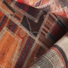 Rechteckiger Wohnzimmerteppich im ethnischen Patchwork-Stil, mehrfarbig, PATC01 Angebot