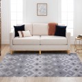 Moderner rechteckiger Design-Teppich für Wohnzimmer & Terrasse CSGRI003 Aktion