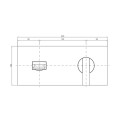 Einzel-Einbau-Waschtischbatterie-Wand Armatur 220 mm E2003C Angebot