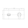 Einzel-Einbau-Waschtischbatterie-Wand Armatur 220 mm E2003C Angebot