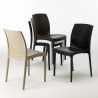 Schwarz Quadratisch Tisch und 4 Stühle Farbiges Polypropylen-Außenmastenset Grand Soleil Boheme Passion Preis