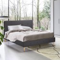 Nordisches Doppelbettgewebe und Holz mit Netz 160x190 Friborg King Aktion