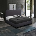 Komplett Großes Einzelbett aus Stoff mit Bettrost 120x190 cm Zurich Aktion