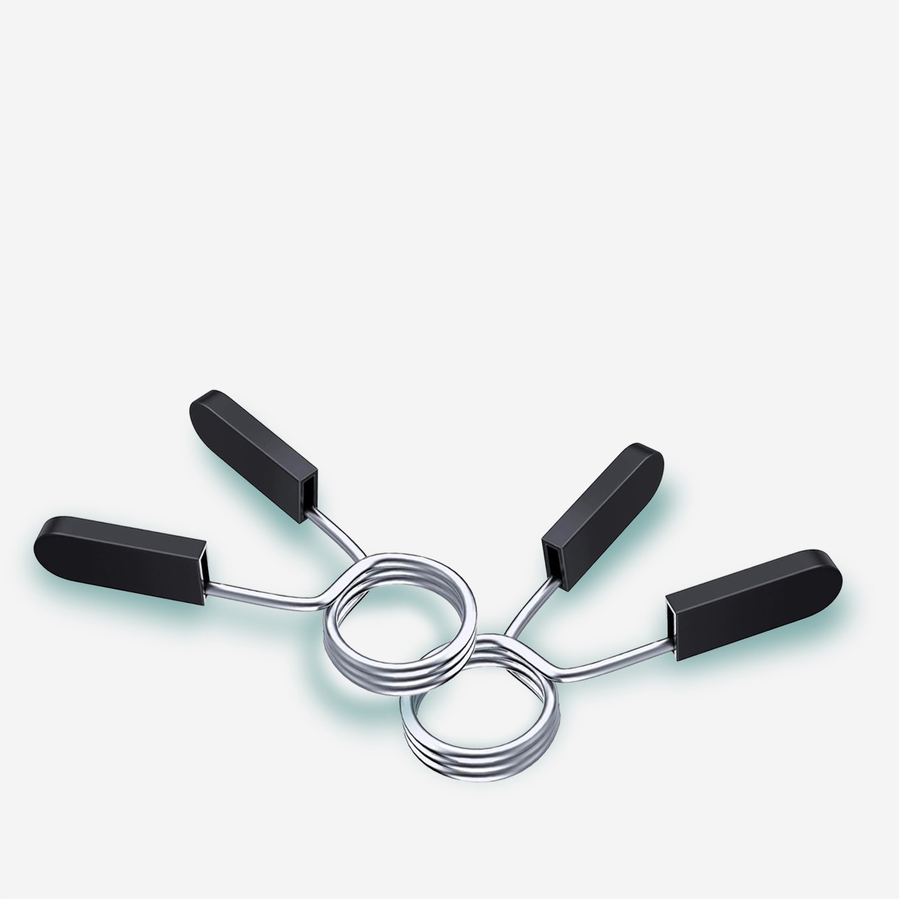 2 x federbelastete Diskushalterung für 50 mm Olympic Flylock Langhantel