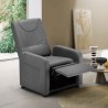 Anna Design Relaxing Recliner Sessel mit Fußhocker aus Stoff Modell