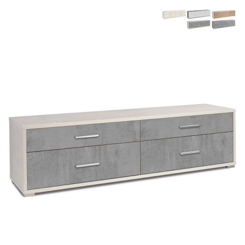 Mobile TV-Schrank mit 4 Schubladen, modernes Design Mila Aktion