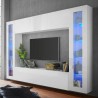 Wohnwand mit TV-Halterung, Hängeschrank und 2 Vitrinen Joy Frame Katalog