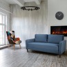 Modernes Design 3-Sitzer Sofa für Wohnzimmer in Portland Stoff Rabatte