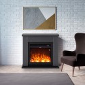 Elektrischer Kaminofen Asciano mit niedrigem Energieverbrauch und Rahmen für den Boden Lagerbestand
