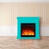 Elektrischer Kaminofen mit Holzrahmen, energiesparend Pienza Lagerbestand