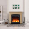 Elektrischer Kaminofen LED mit Holzrahmen Siena für den Boden Lagerbestand