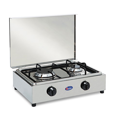 Camping-Gaskocher Edelstahl 2-flammig 200ACCGP CF Parker Aktion