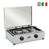Edelstahl Gasherd 2 Flammen LPG Erdgas 200ACCGPS CF Parker Angebot