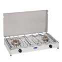 Camping-Gasherd mit 2 Brennern und Deckel 5522G CF Parker Aktion
